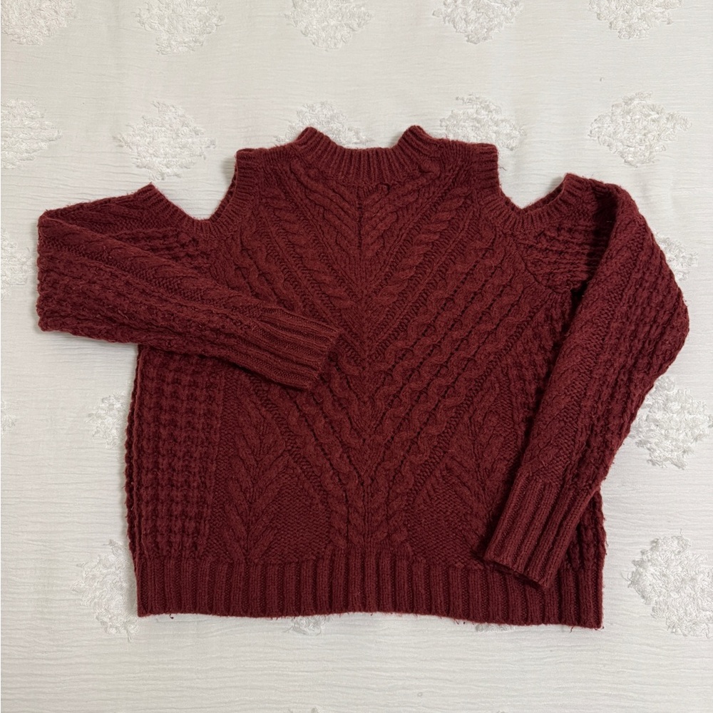 Express Women's Cold Shoulder Knit Sweater